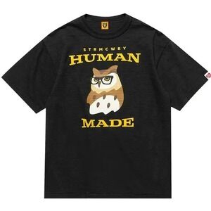 NWT Human Made Graphic Owl T-Shirt Black L HM25TE008 Japan SS23 NIGO